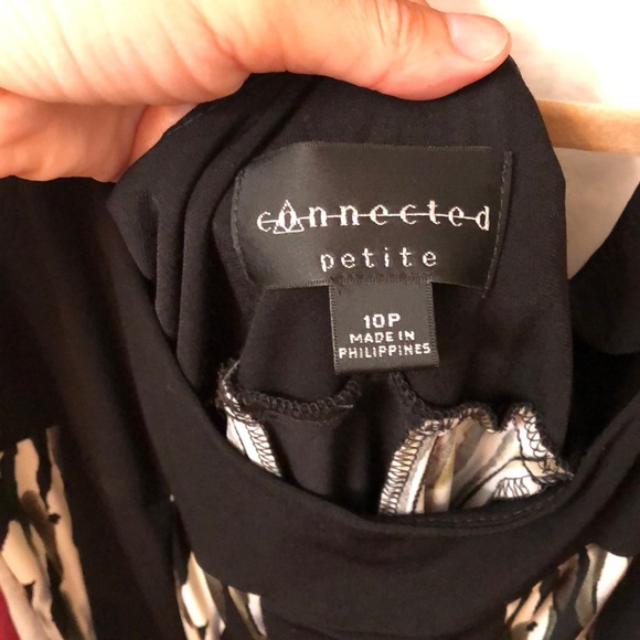 FINAL PRICE Connected Black and White A-Line Dress - Picture 4 of 4